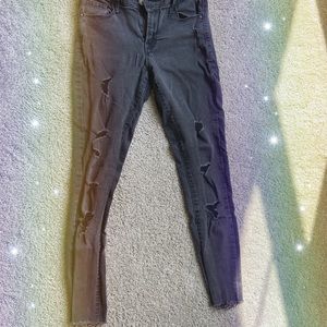 Old Navy black distressed jeans